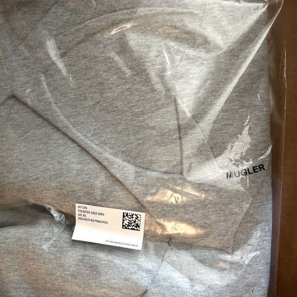 MUGLER H&M Men’s Star-Motif Hoodie, Gray, XL NWT in Packaging * Ready to Ship ✅ - Picture 3 of 10